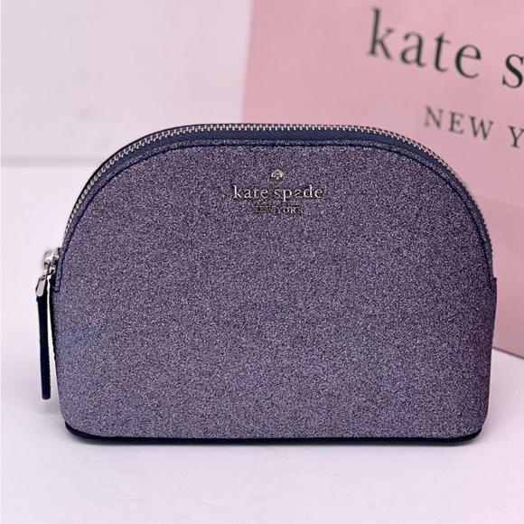Kate Spade Sparkling Purple Cosmetic Case - Picture 2 of 6